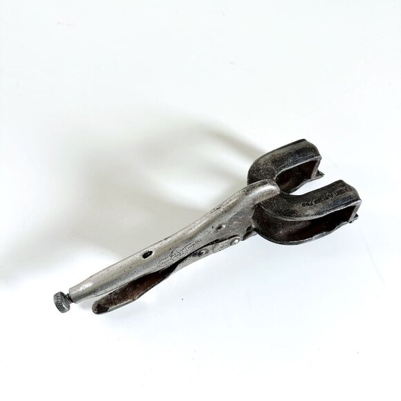 VINTAGE PETERSON MFG VISE GRIP DEWITT NEBRASKA #9 WELDING CLAMP LOCKING - Picture 1 of 11